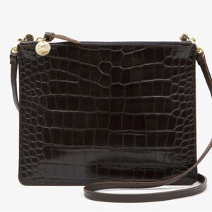 Clare V - Margot Double Sac Bretelle Croco
